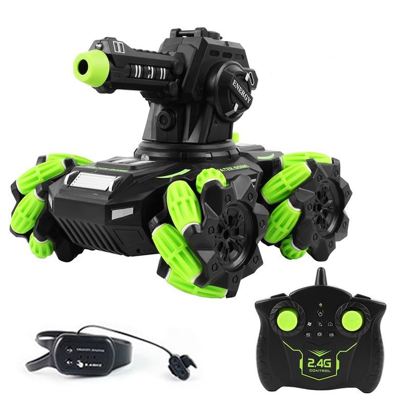 NEW Water Bomb 2.4G RC Interactive Mech Tank Sideslip Drift 360° Rotation Stunt Car Toy