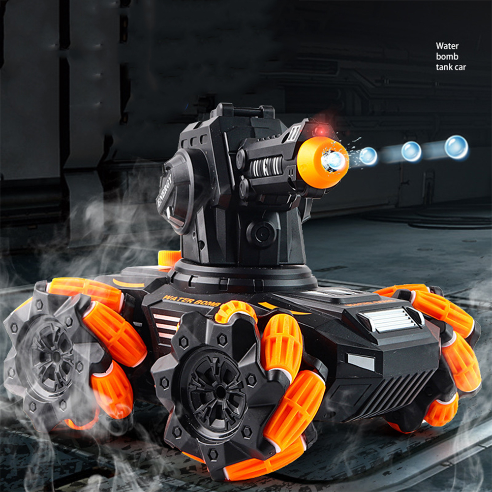 NEW Water Bomb 2.4G RC Interactive Mech Tank Sideslip Drift 360° Rotation Stunt Car Toy