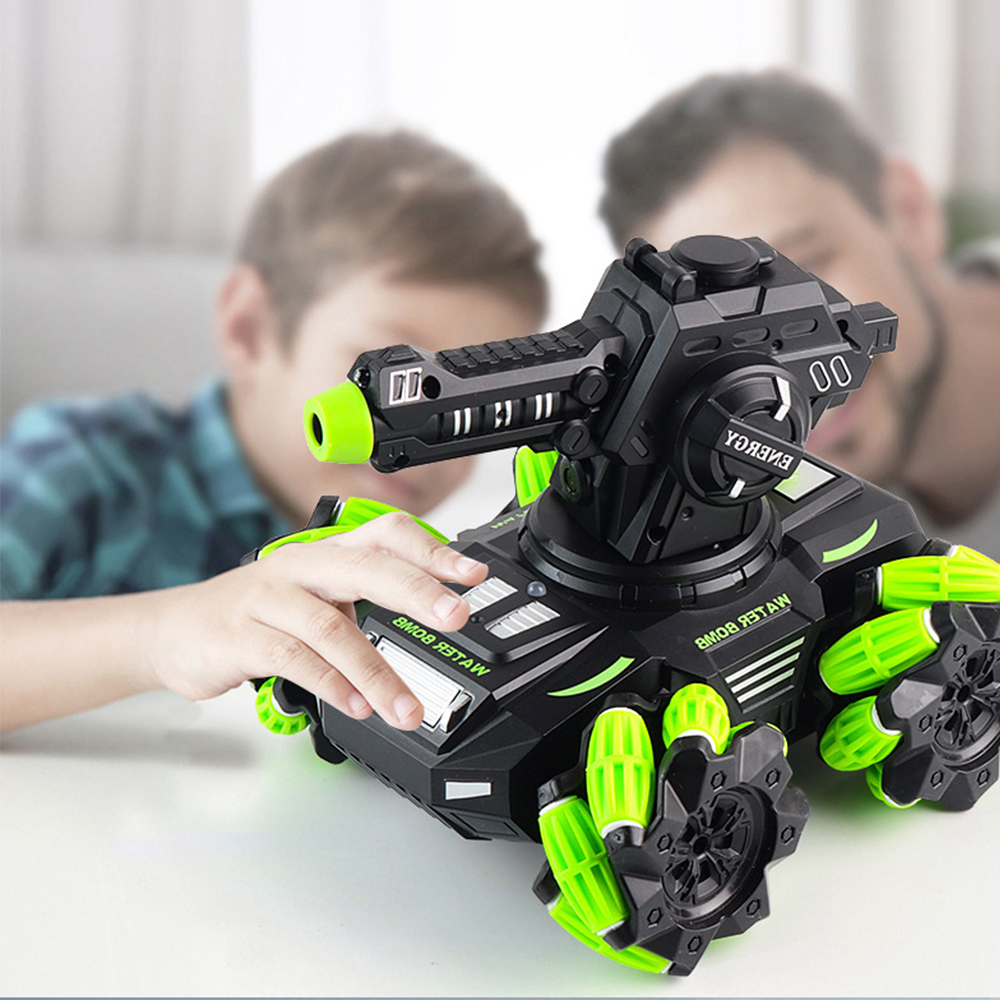 NEW Water Bomb 2.4G RC Interactive Mech Tank Sideslip Drift 360° Rotation Stunt Car Toy