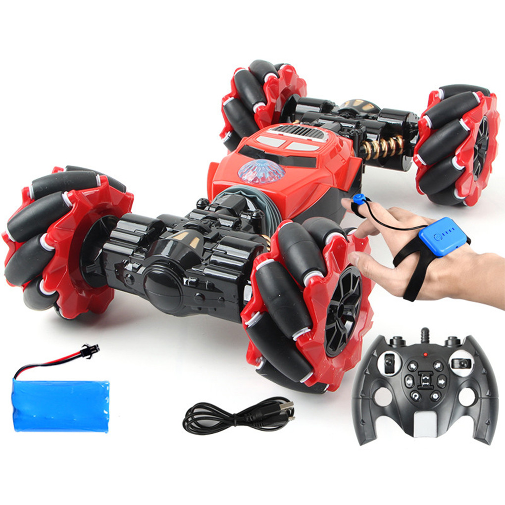 RC car 4WD RC stunt car gesture induction twisting off-road vehicle light music drift high-speed climbing toy