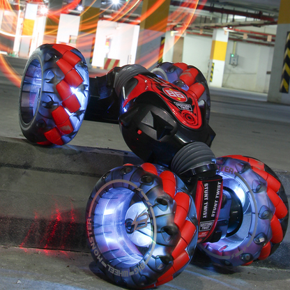 RC Car 4WD RC Stunt Car Gesture Induction Twisting Drift RC Toys With Light & Music